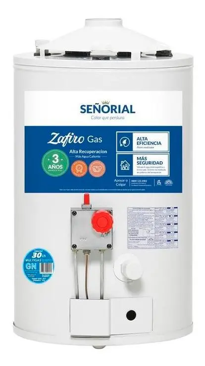 Termotanque Señorial 30lts Gas